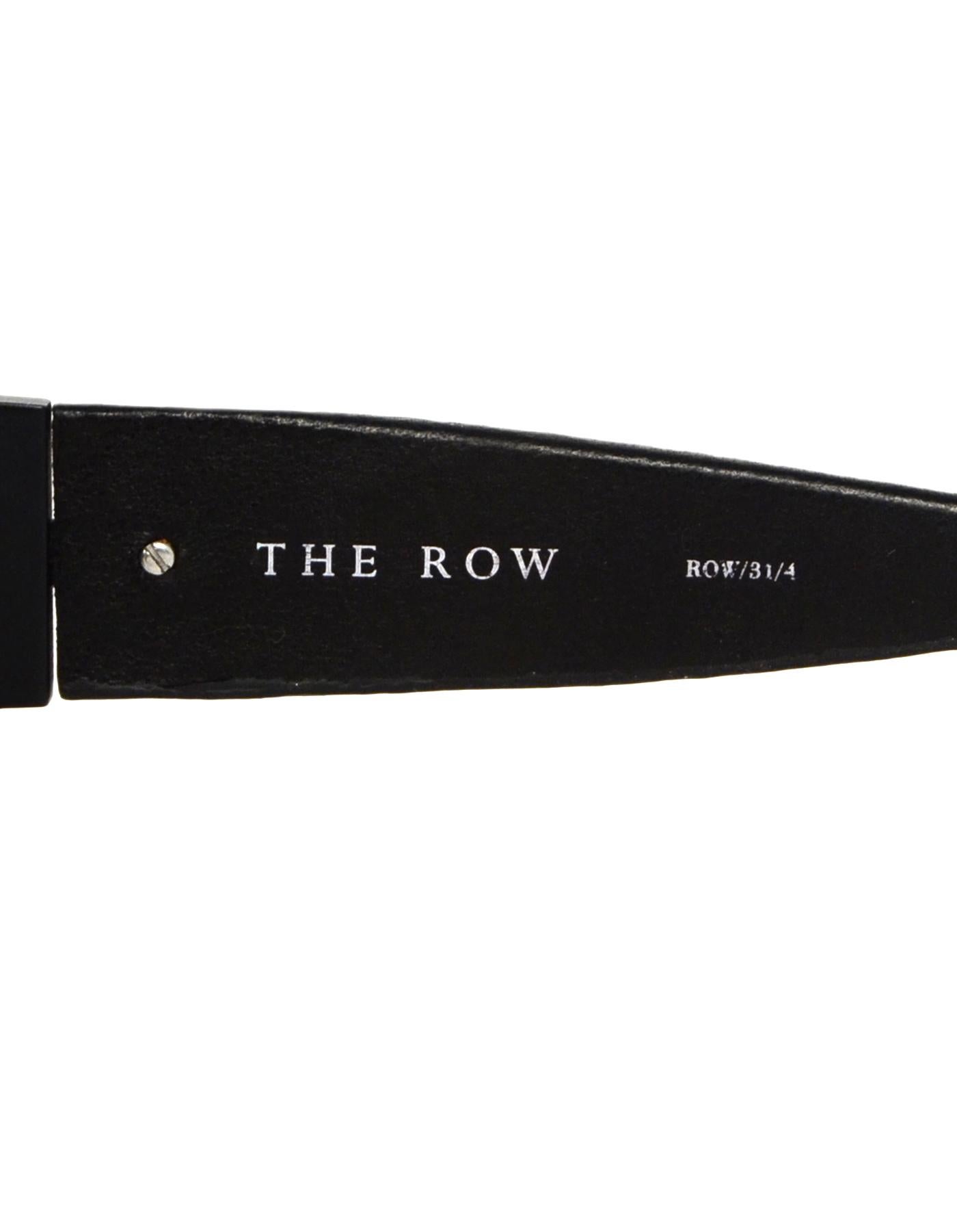 Linda Farrow x The Row Men's Black/Grey Ombre Square Tinted Sunglasses In Good Condition In New York, NY