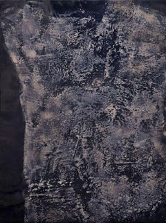 Stratum III - Contemporary Encaustic Painting (Blake + Grey)