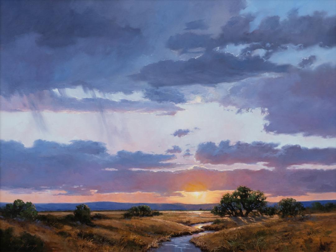 Unter Freunden (Realismus), Painting, von Linda Glover Gooch