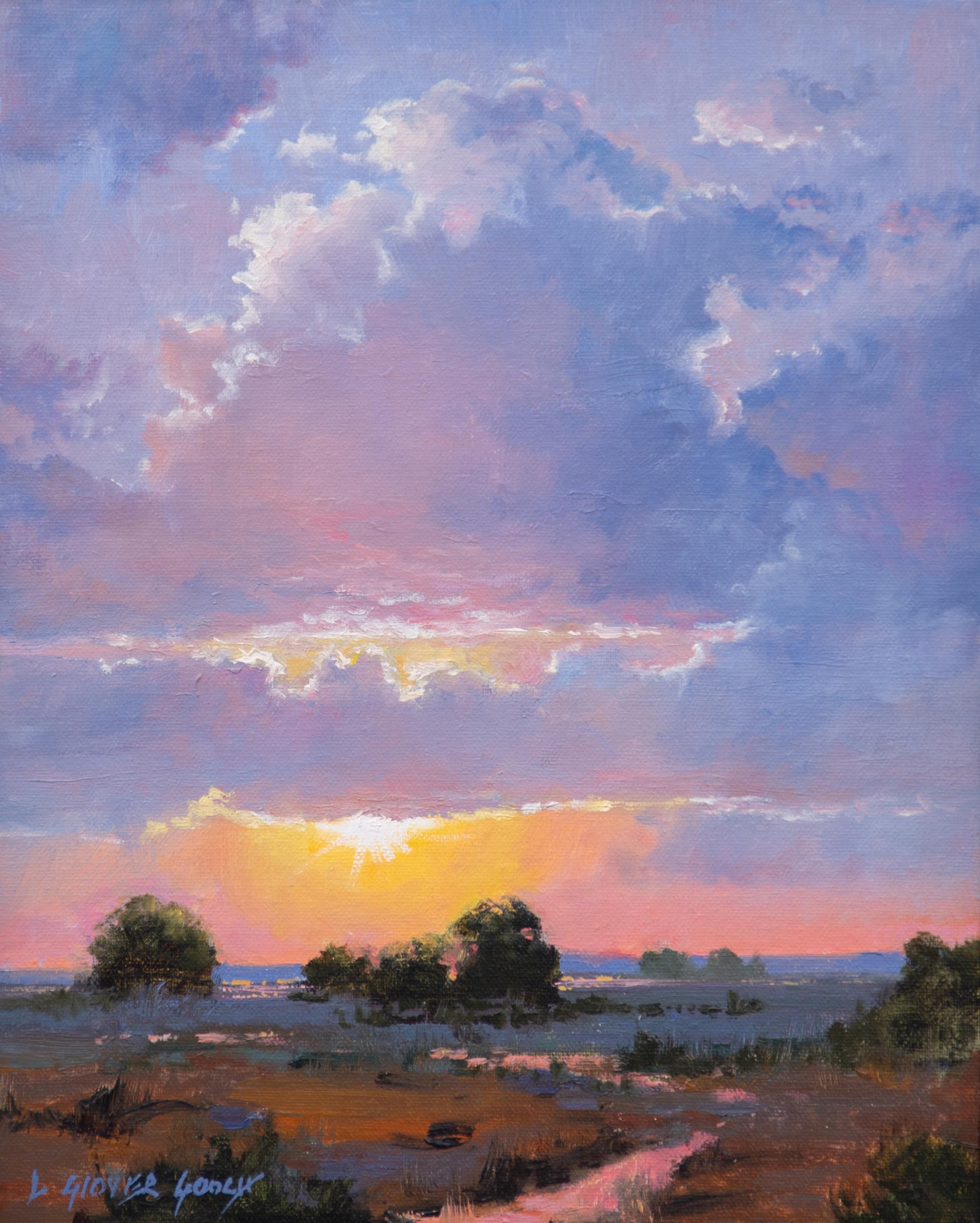 Abendglühen (Impressionismus), Painting, von Linda Glover Gooch