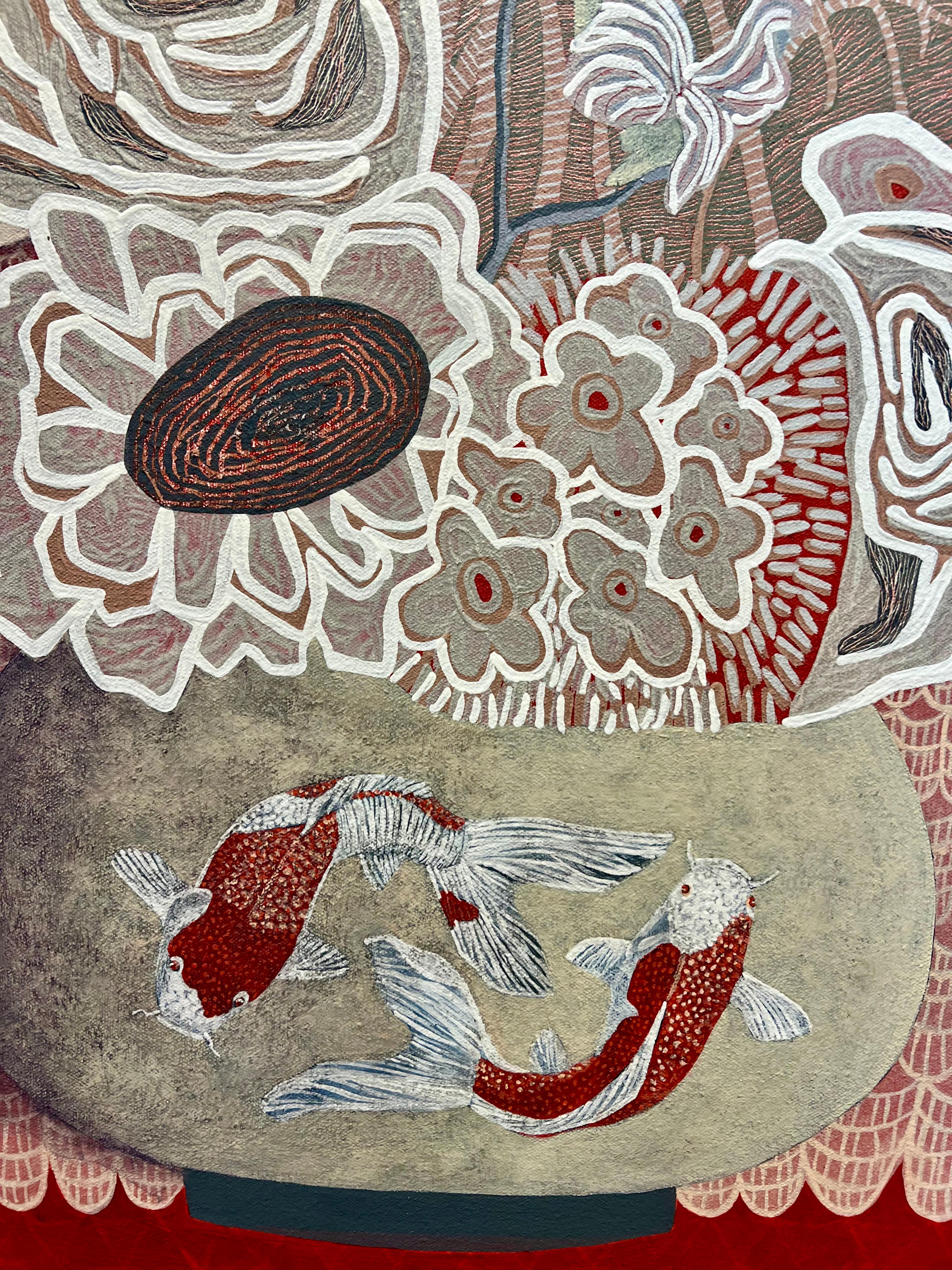 Luna de miel - Painting Moderno de Linda Henningson