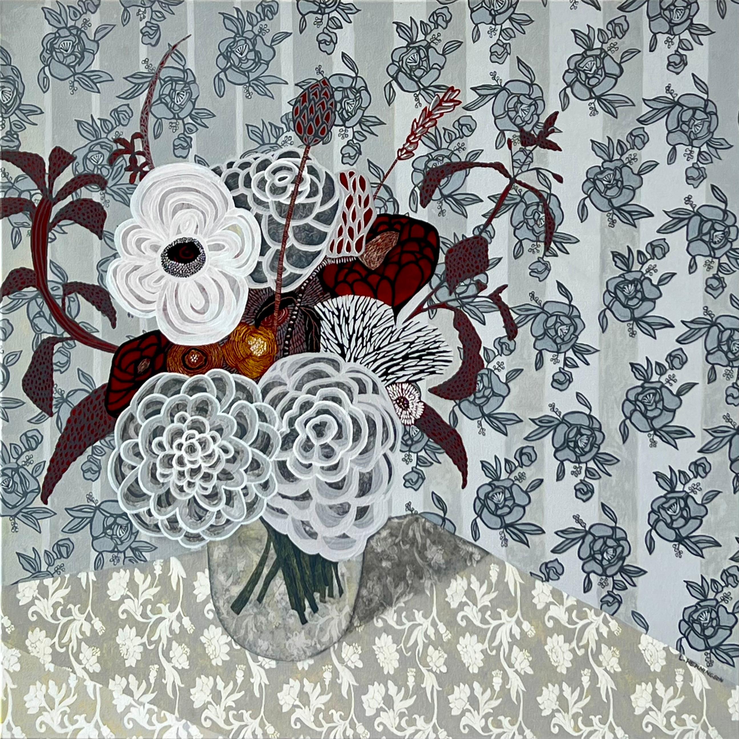 Interior Painting Linda Henningson - Parfois des fleurs