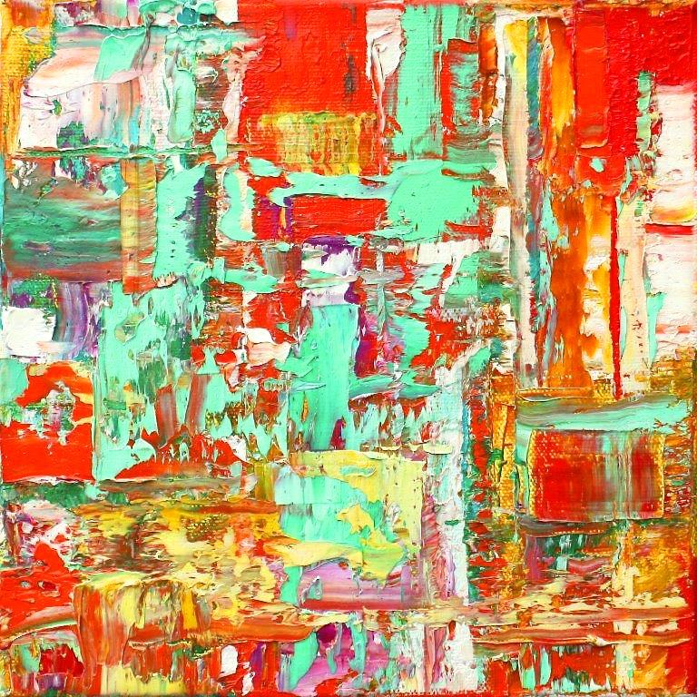 Linda Holt Abstract Painting - Small Abstract  # 26