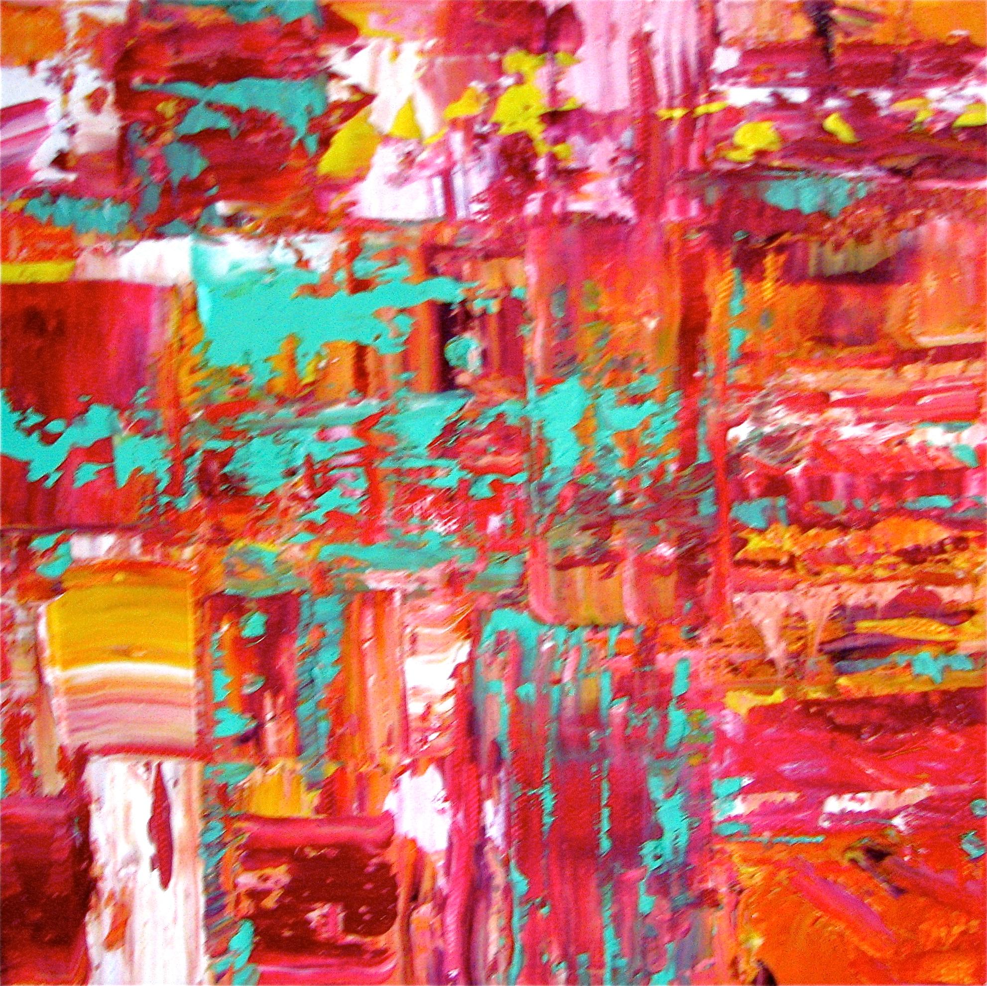 Linda Holt Abstract Painting - Small Abstract #30