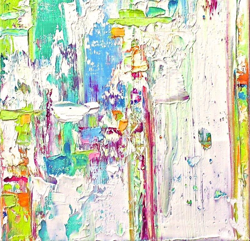 Linda Holt Abstract Painting - Small Abstract #75