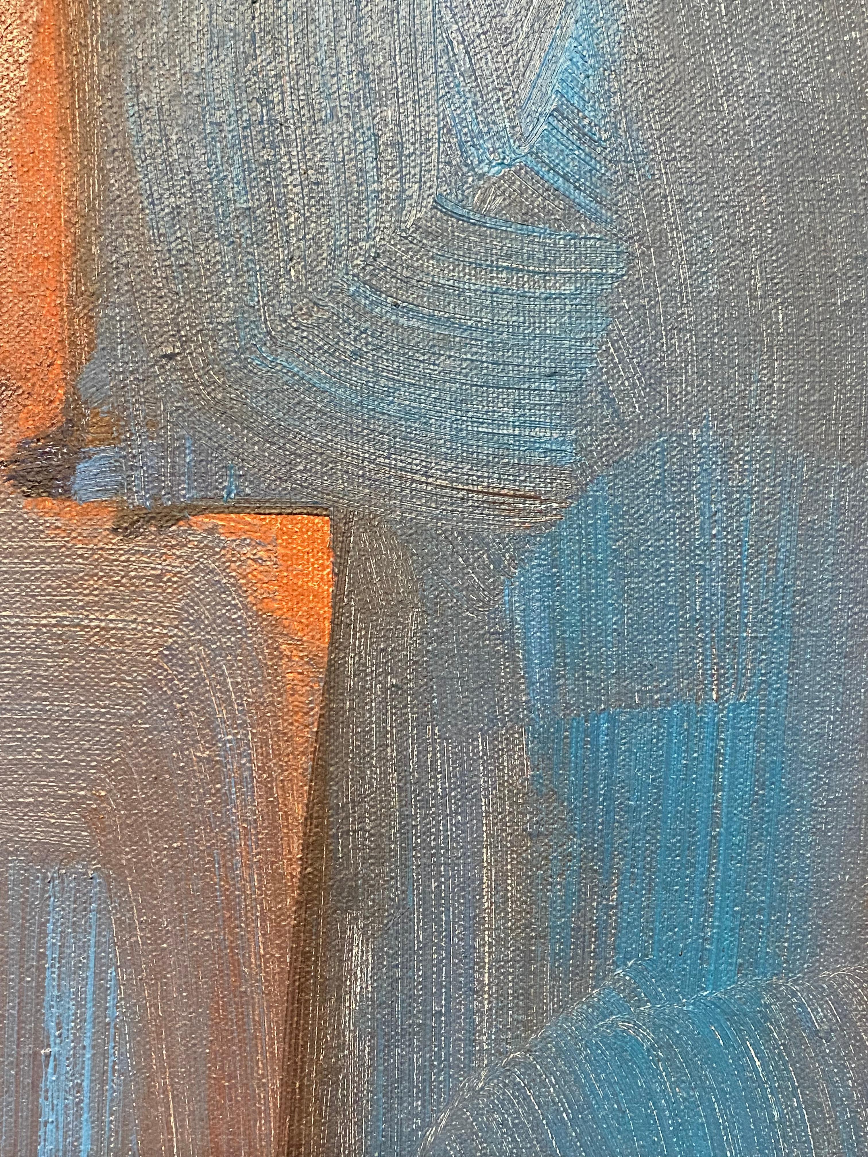 Linda Hopkins Pintura abstracta de los años 70 a la manera de Hans Hofmann en venta 2
