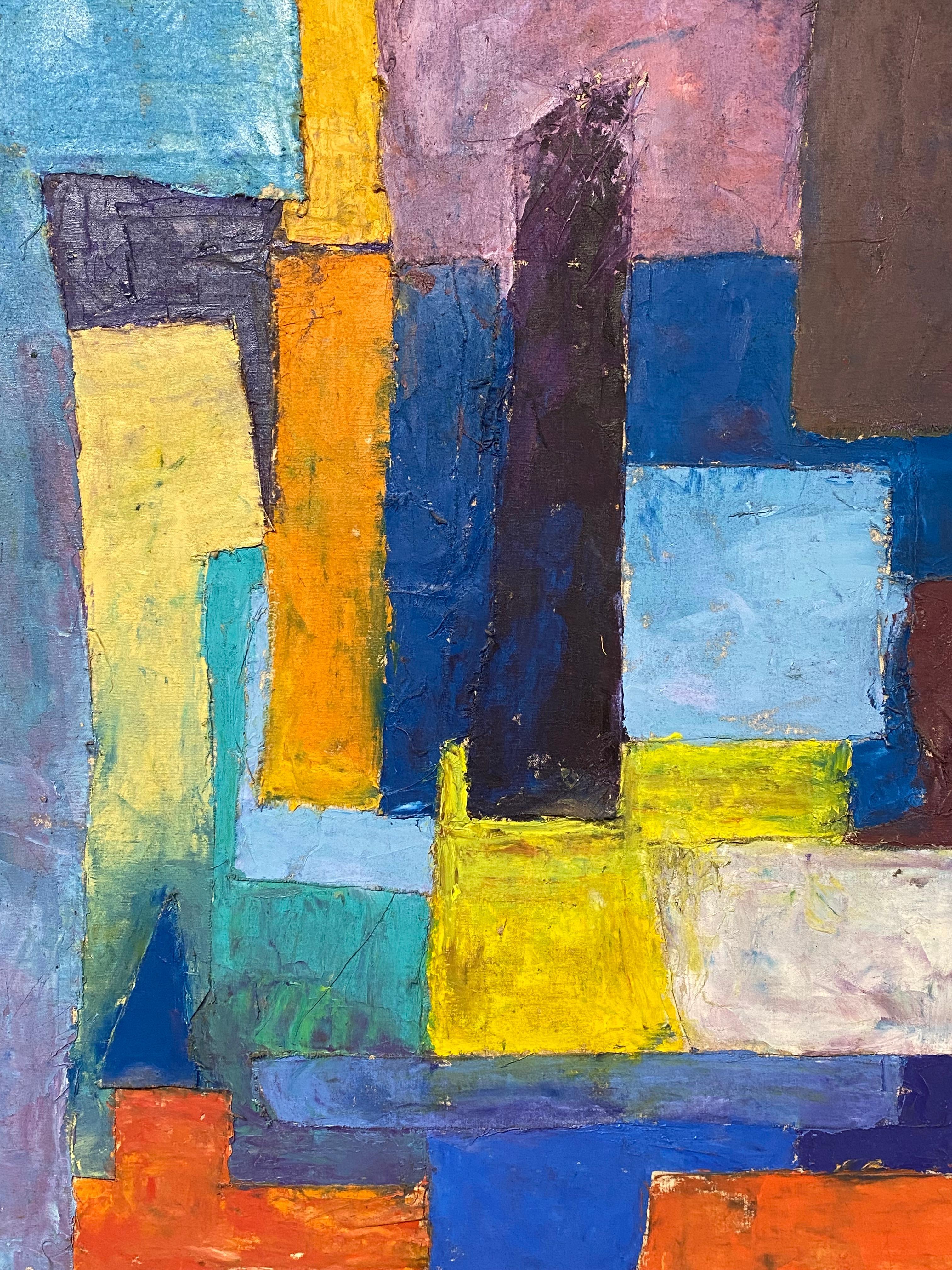 Late 20th Century Linda Hopkins Modernist Abstract Painting in the Manner of Hans Hofmann