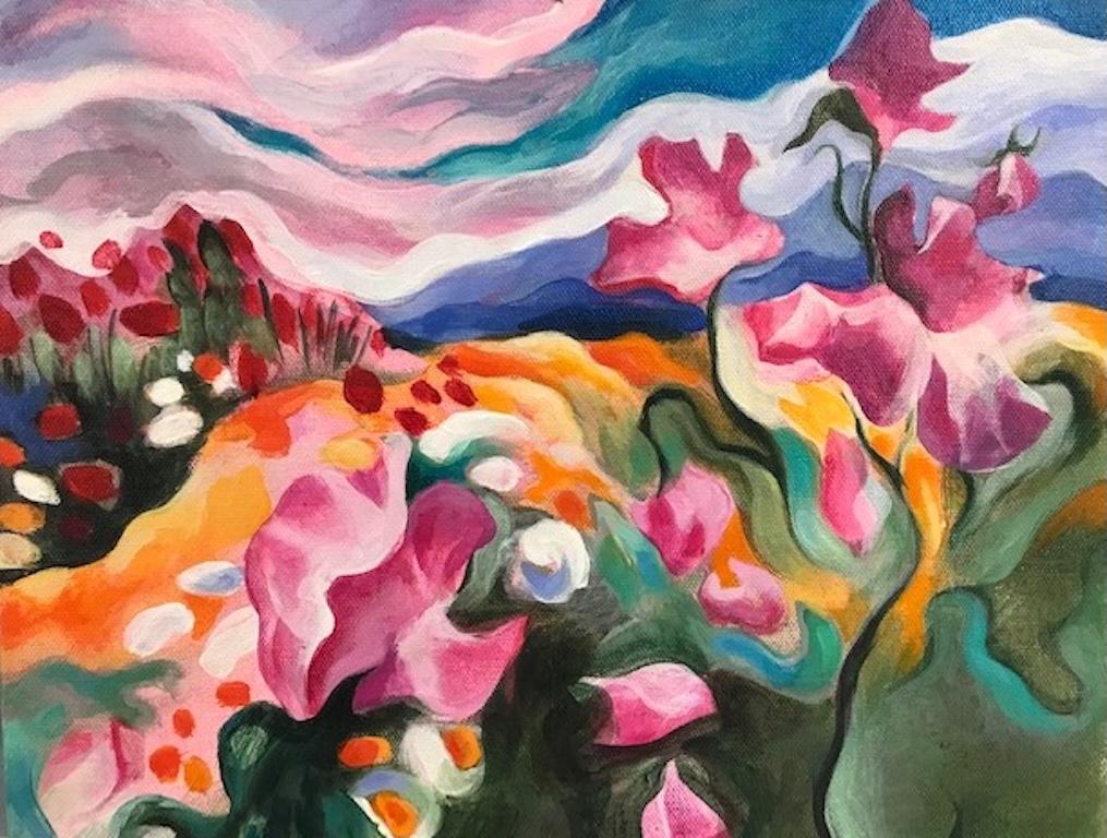 Jardin de l'île Sainte #2 - Painting de Linda Jacobson
