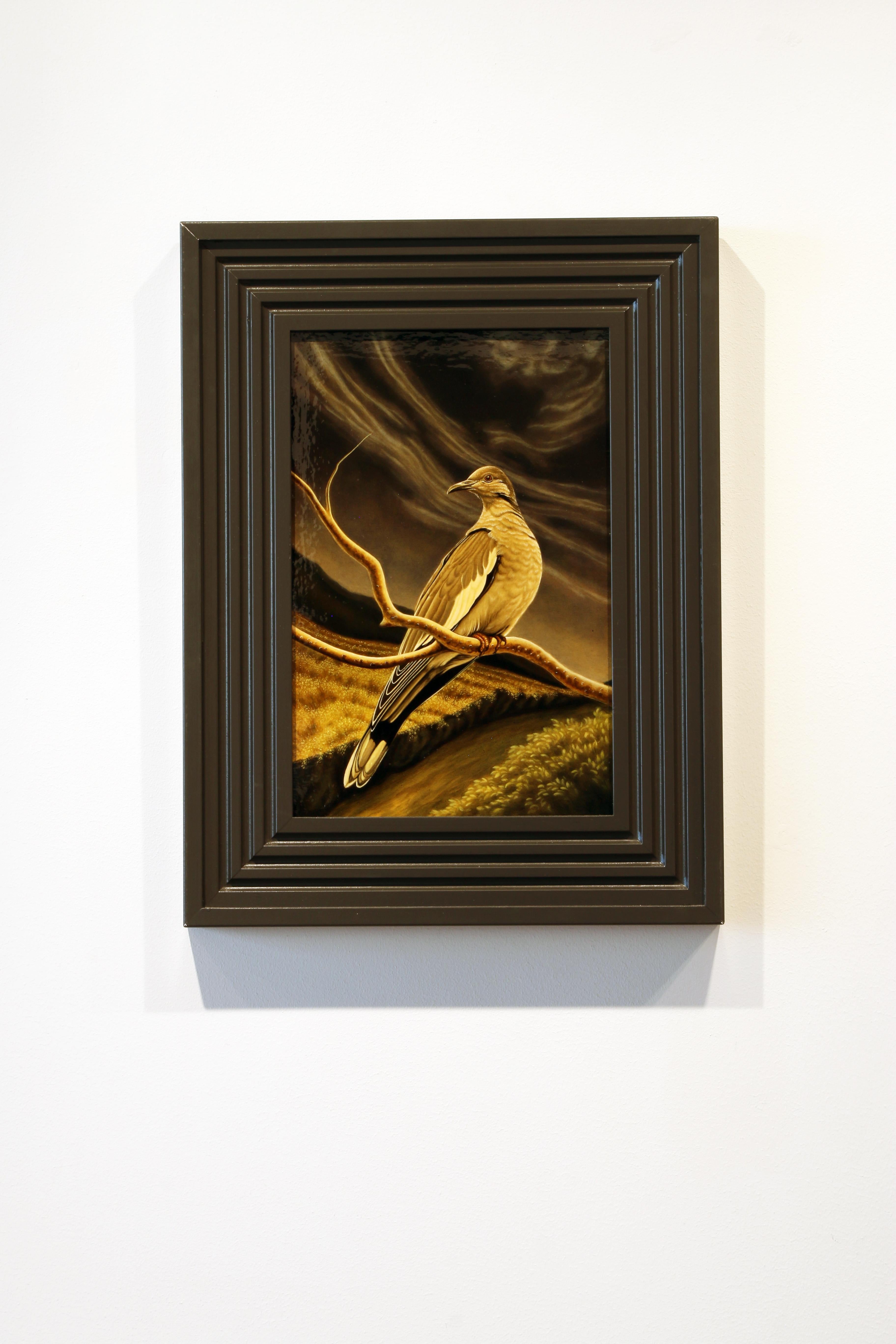 Apparition, 2008, oil on panel, 18x15 in. framed to 25.25 x 19.25 in. - Contemporary Painting by Linda Jo Nazarenus