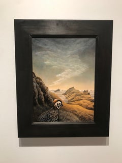 Linda Jo Nazarenus, "Hey", 2018, oil on panel, 16" x 12"