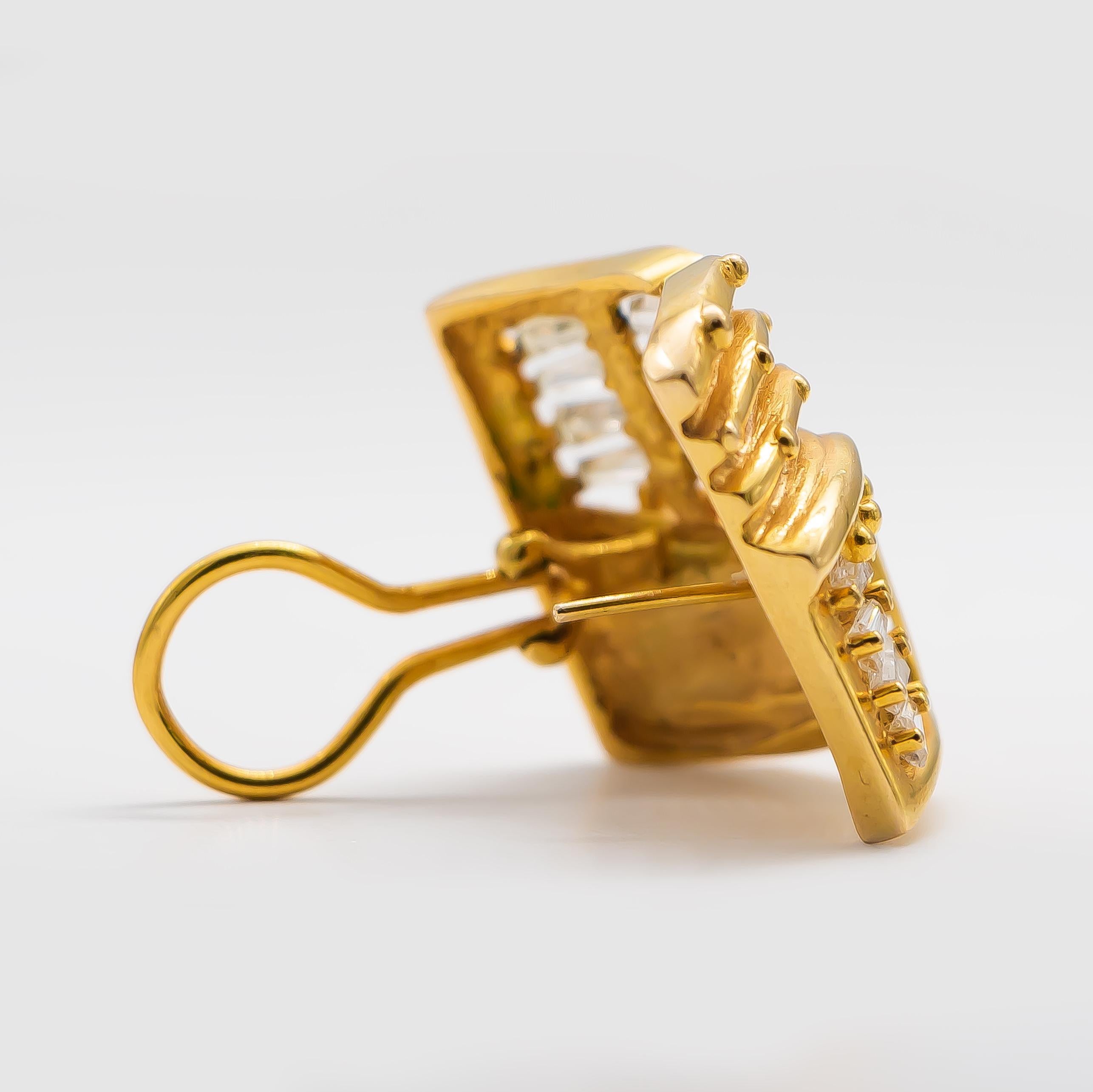Linda Joslin 3::20 Karat Diamanten Ohrringe 18 Karat Gold für Damen oder Herren