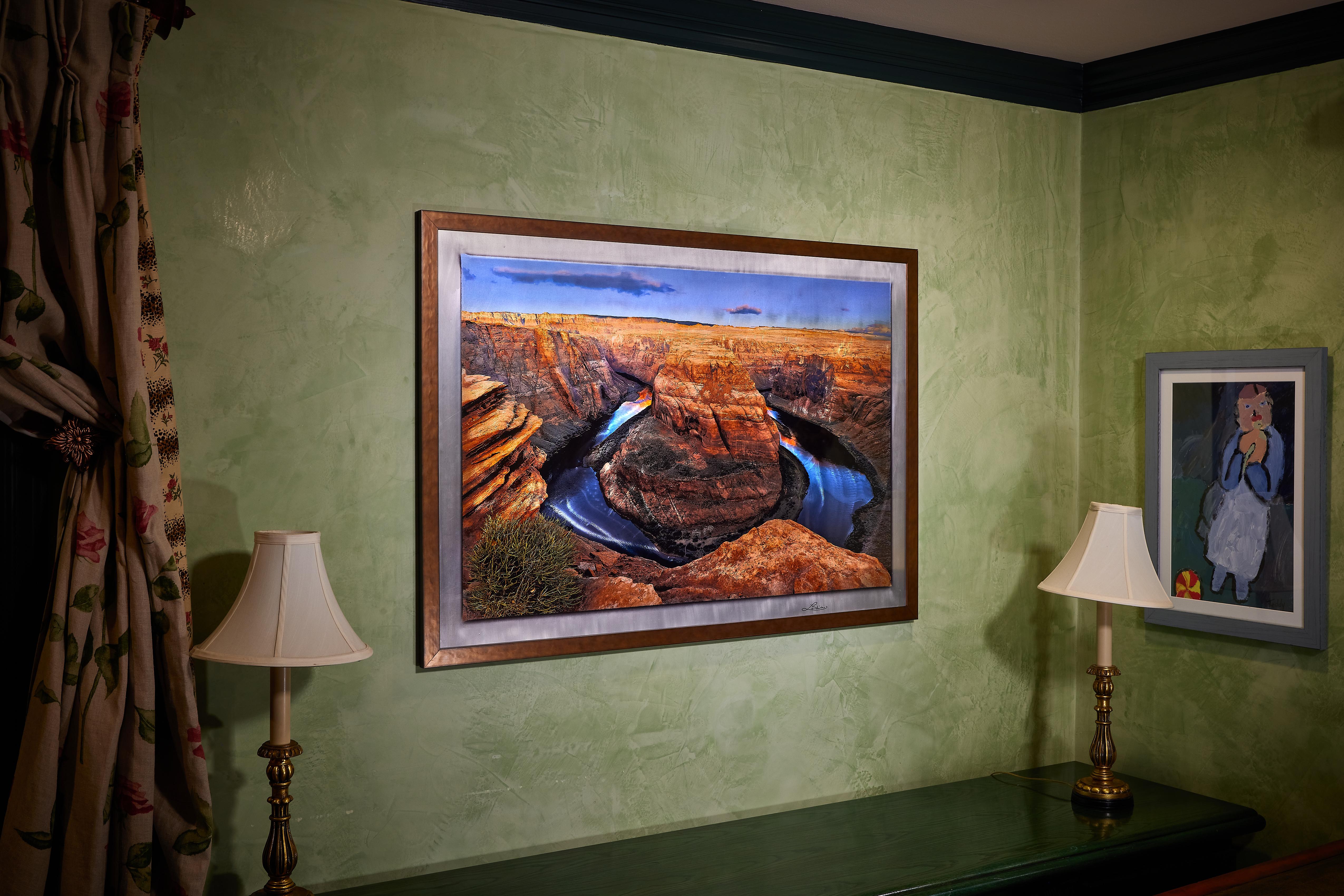 The rim of Horseshoe Bend, one of the most recognized places in Glen Canyon National Recreation Area, is a landmark for the Navajo Nation located outside of Page, AZ. Well before the rising sun made for connecting with eminent energy emanating from