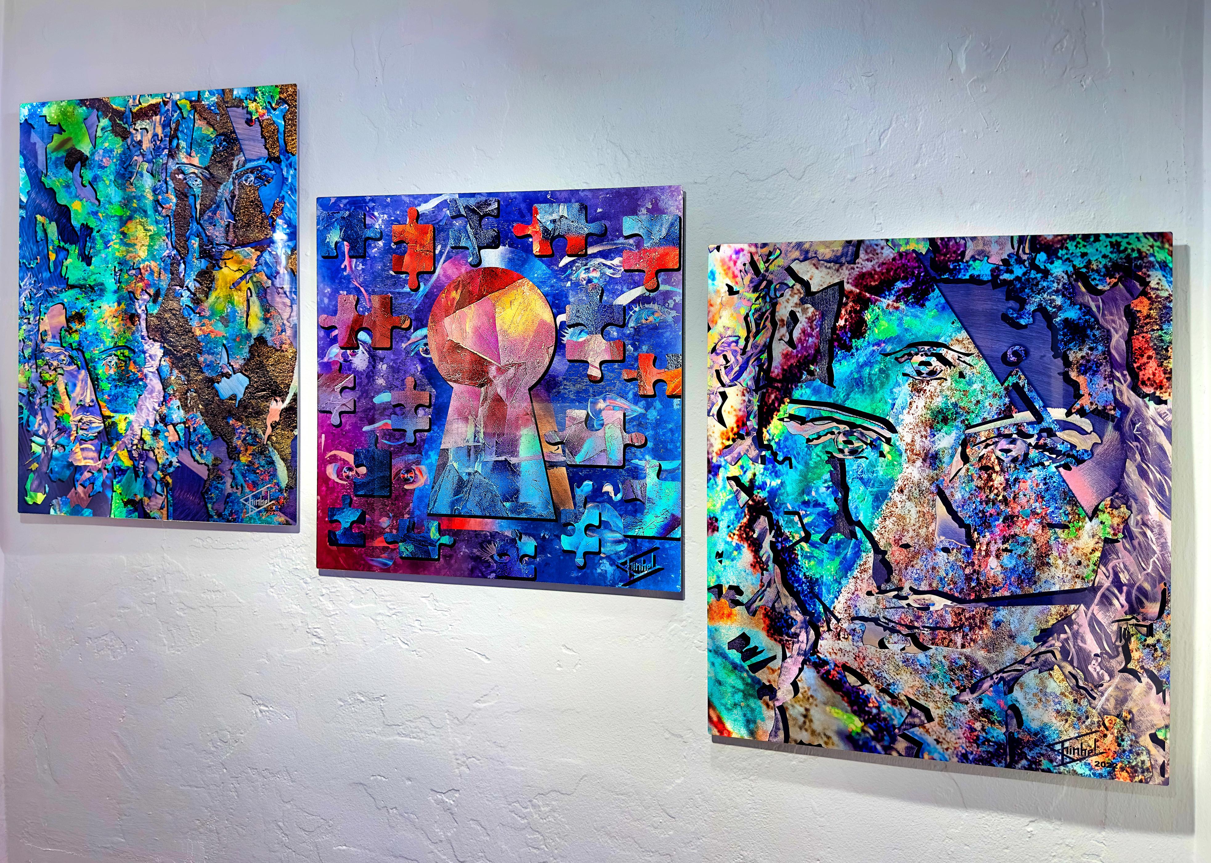 When the Pieces Fit Together - Contemporary Mixed Media Art by Linda K Schinkel and Theodore M Schinkel