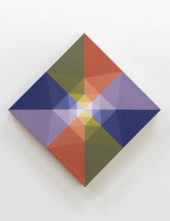 SUNDOG 1 - Diamond Geometric Abstract Painting Inspired by Sundogs & Nature