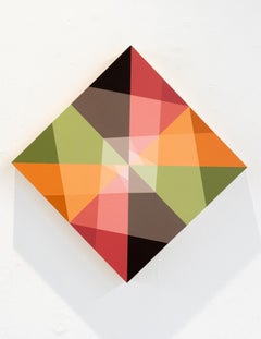 SUNDOG 12 – Abstraktes Gemälde mit geometrischen Formen, inspiriert von Natur und Sundogs