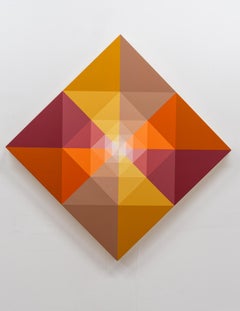 SUNDOG 15 - Diamond Geometric Abstract Painting Inspired by Sundogs & Nature