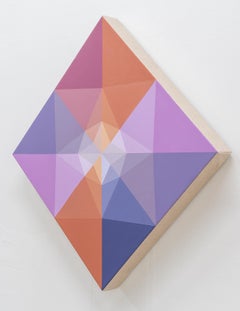 SUNDOG 2 - Diamond Geometric Abstract Painting Inspired by Sundogs & Nature