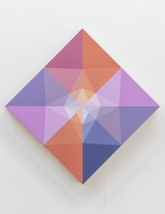 SUNDOG 2 – Geometrisches abstraktes Gemälde, inspiriert von Sundogs & Nature