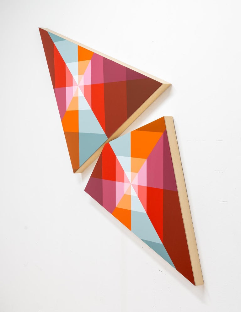 Linda King Ferguson SUNDOG 32 Multipaneled Geometric Abstract