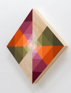 SUNDOG 34 - Abstract Illusionistic Painting on Wood Inspired by Nature