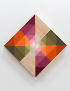 SUNDOG 34 - Pintura Ilusionista Abstracta sobre Madera Inspirada en la Naturaleza