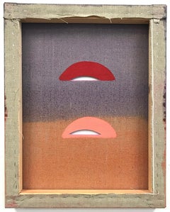 VERSO EQUIVALENCIA 1 - acrílico, grapas, madera de pino, lino cortado -Geométrico abstracto