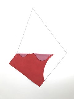 ÉQUIVALENCE ouverte 4 - acrylique sur lin taillé avec fil de coton - géométrique abstraite