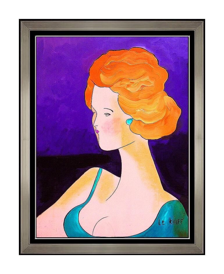 Linda Le Kinff Original Oil Painting on Board, Custom Framed and listed with the Submit Best Offer option
Accepting Offers Now: The item up for sale is an Original Oil PAINTING on Board by Le Kinff of an alluring debutante that retails for thousands