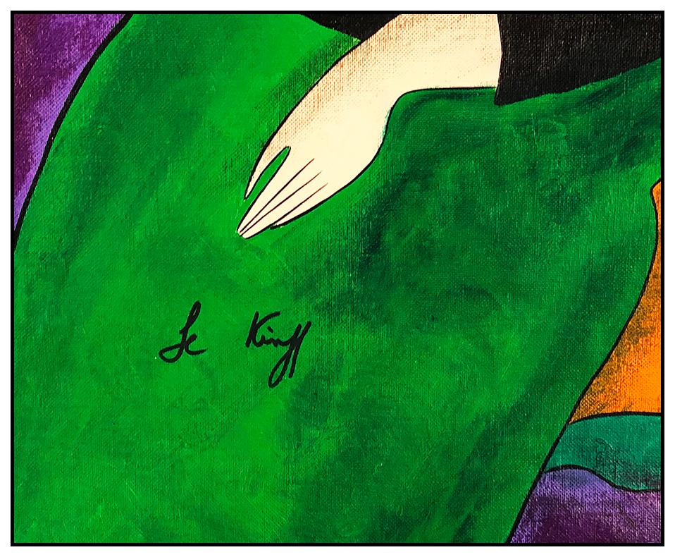 Linda Le Kinff Original Oil Painting on Canvas, Professionally Custom Framed and listed with the Submit Best Offer option
Accepting Offers Now: The item up for sale is an Original Oil PAINTING on Canvas by Le Kinff of a beautiful debutante that