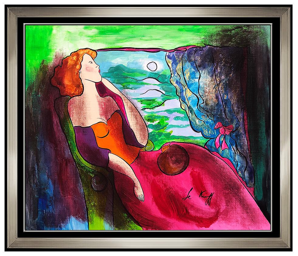 Linda Le Kinff Original Oil Painting on Canvas, Professionally Custom Framed and listed with the Submit Best Offer option
Accepting Offers Now: The item up for sale is an Original Oil PAINTING on Canvas by Le Kinff of an beautiful debutante that