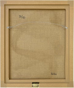 Renee et Alain (framed hand embellished canvas)