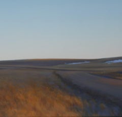 "Road, Railroad, Canal, Trails" (2015) By Linda Lillegraven, Oil Painting