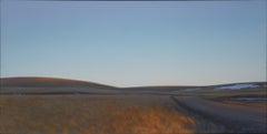 "Road, Railroad, Canal, Trails" (2015) By Linda Lillegraven, Oil Painting