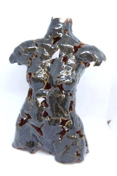Figurative Expressionist Sculpture, "Armor: Protection Series Small 5"