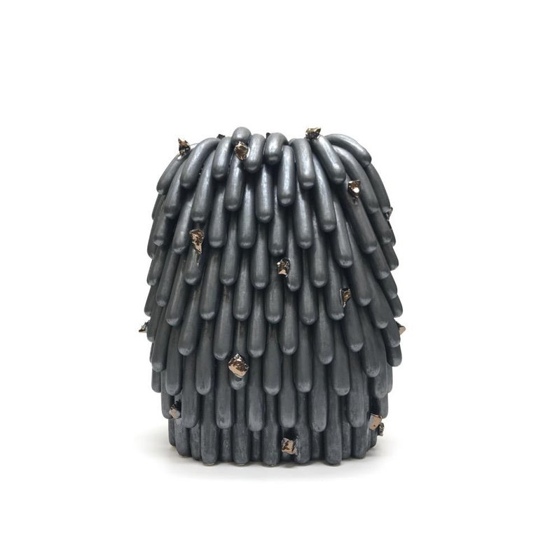 <i></noscript>Asphalt Husky Dust Furry with Rocks #2</i>, 2018, by Linda Lopez, offered by Mindy Solomon Gallery