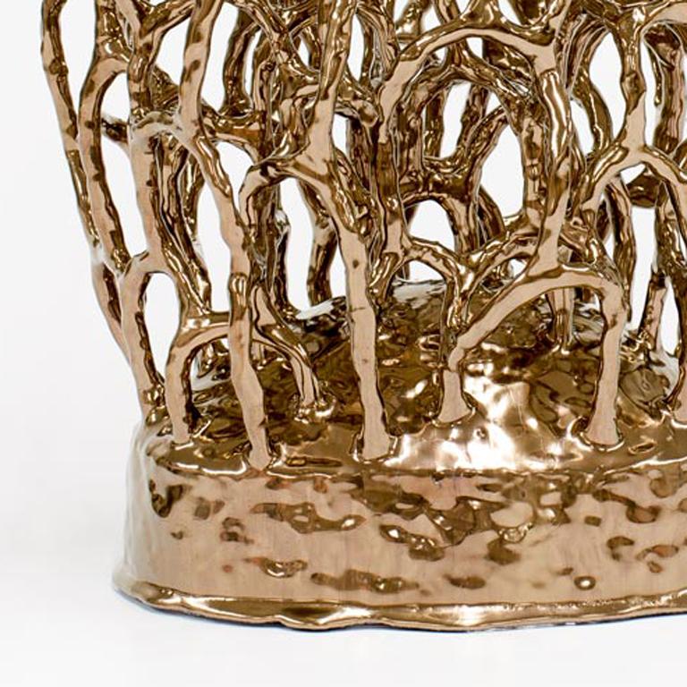 Untitled (Gold Bush 5) - Sculpture by Linda Lopez