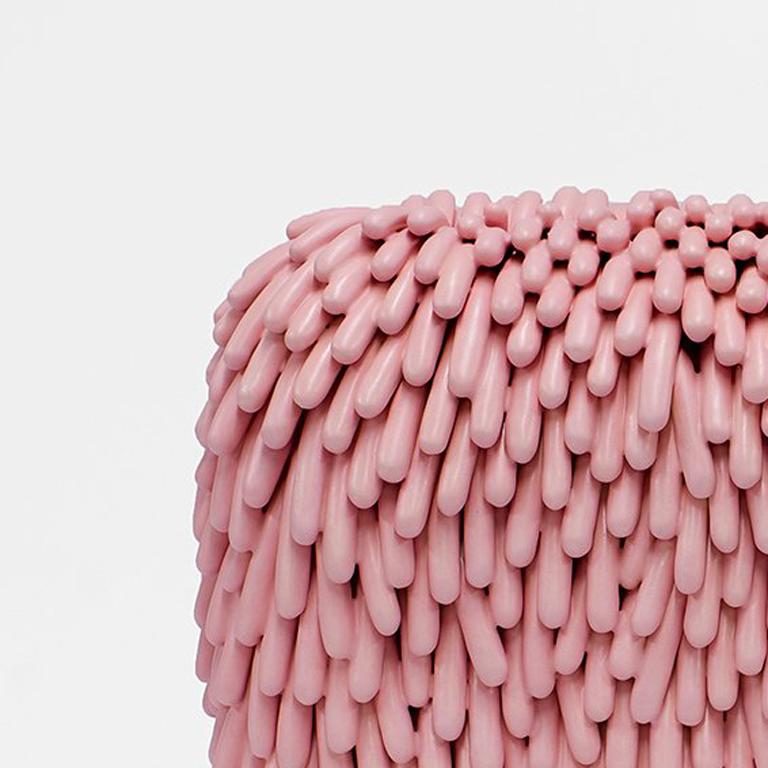 Untitled (Pink Dust Furry) - Sculpture by Linda Lopez