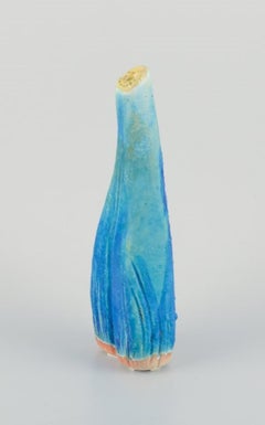 Linda Mathison, Sweden. Unique ceramic sculpture in turquoise glaze.