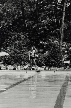 Burt Lancaster sur l'ensemble « The Swimmer »
