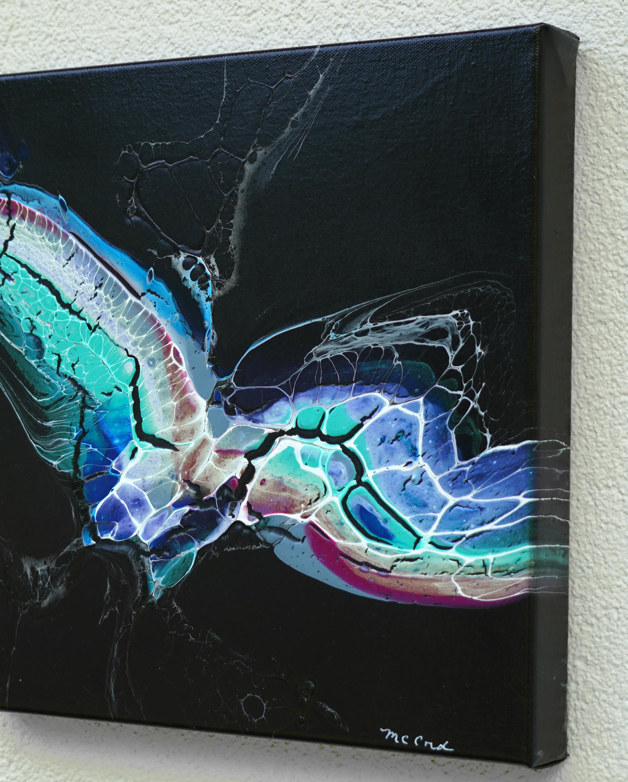 In volo, Pittura astratta - Painting di Linda McCord