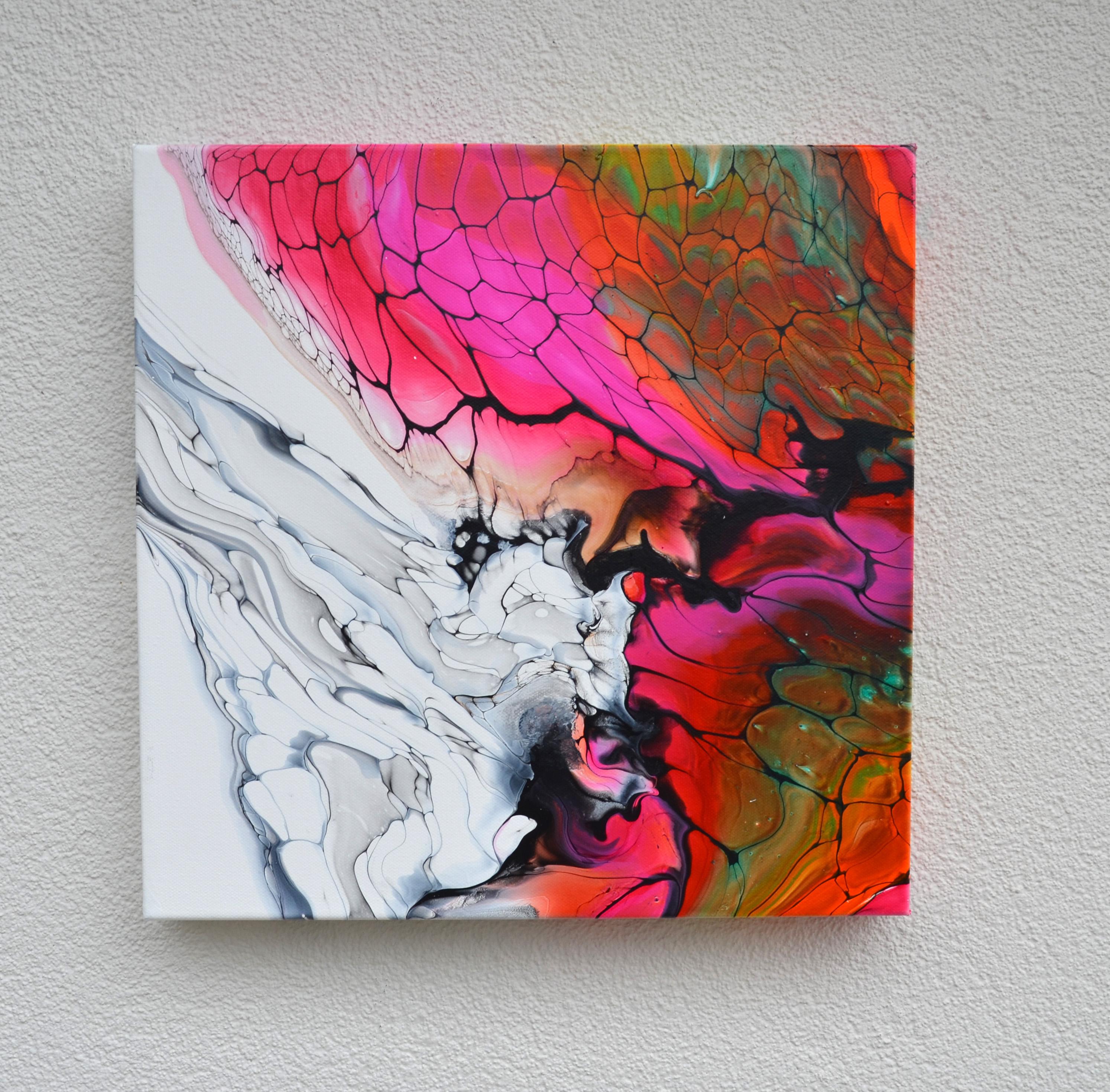 Scoppiettante, pittura astratta - Painting Astratto di Linda McCord