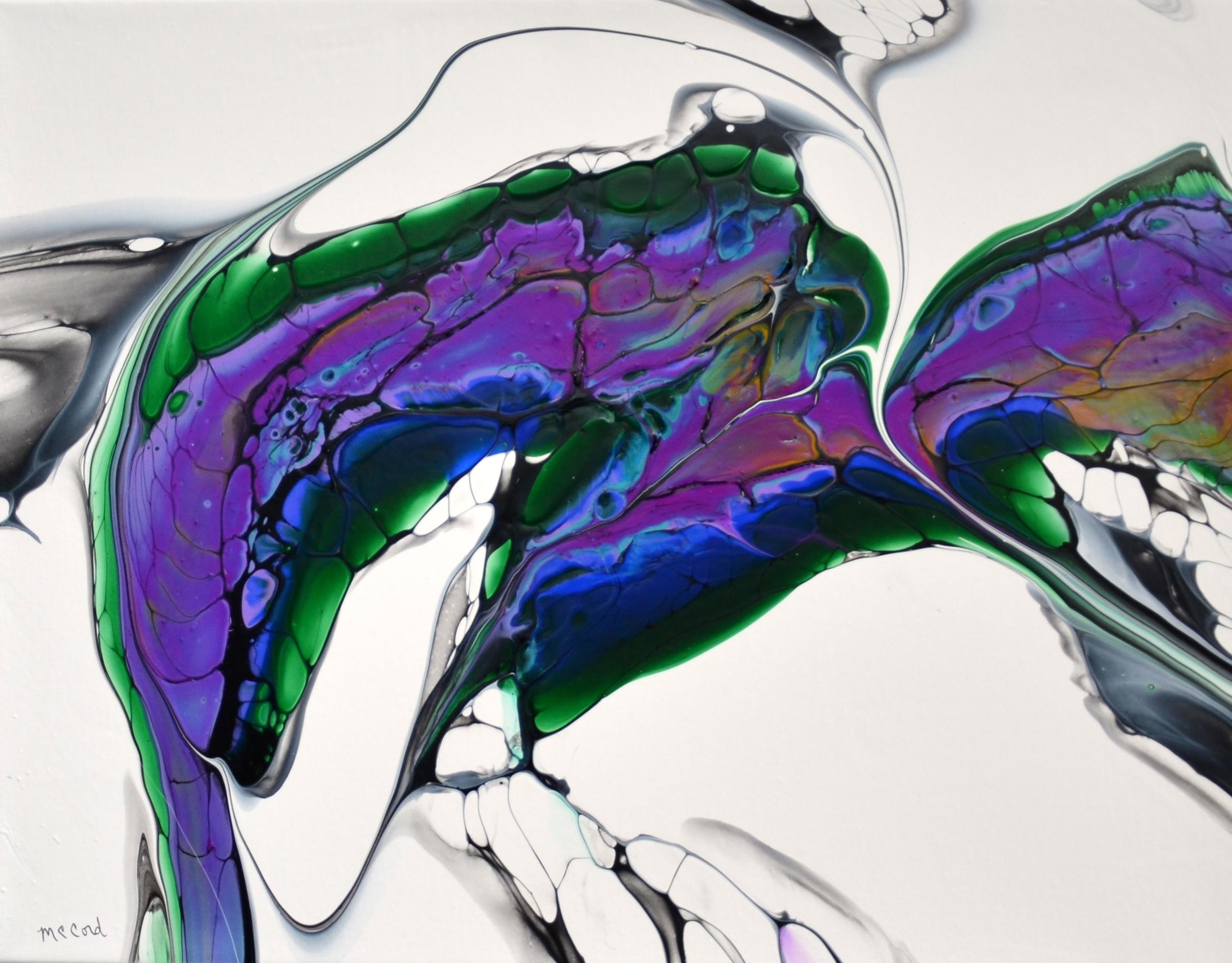 Abstract Painting di Linda McCord - Danza nel vento, Pittura astratta