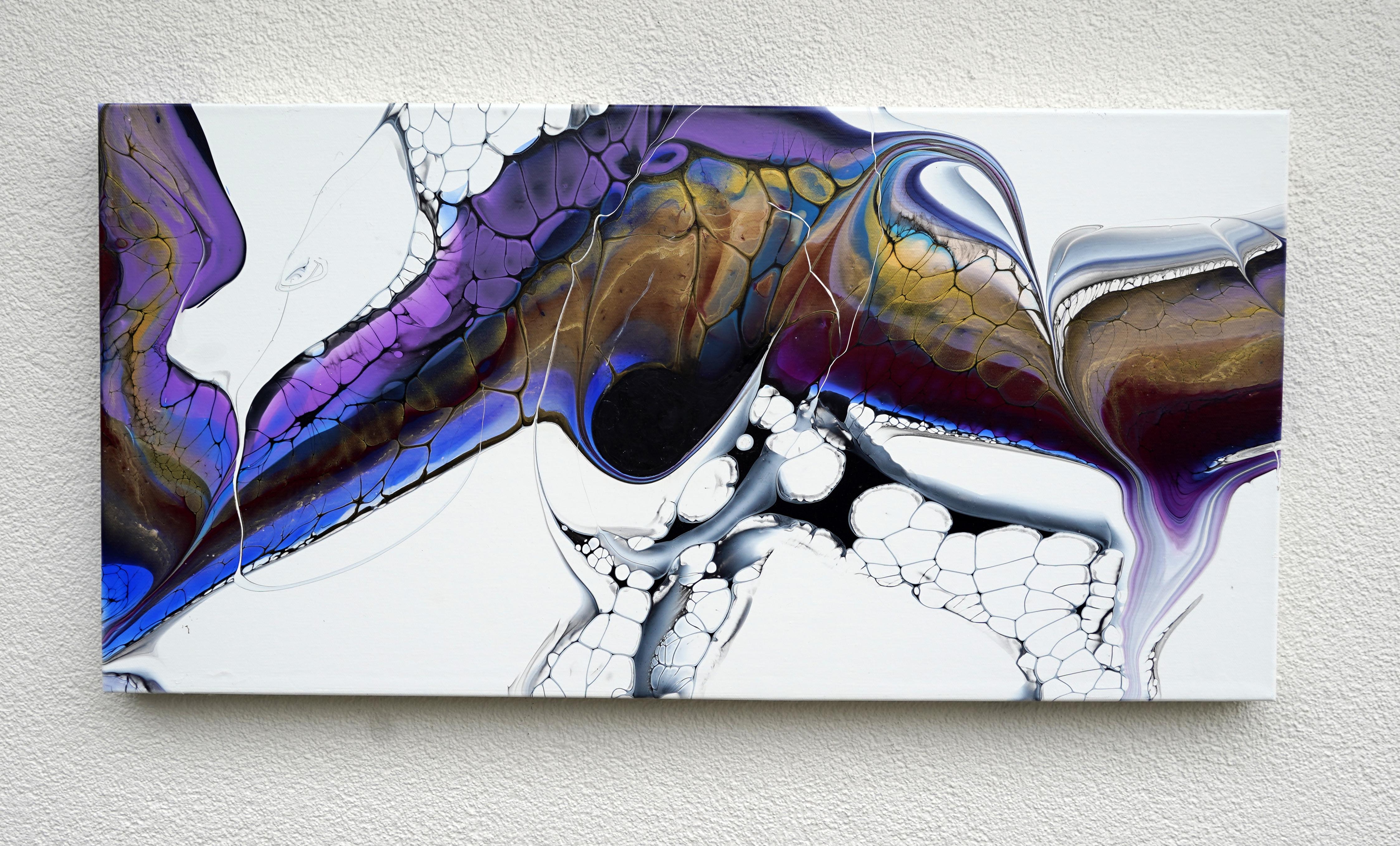 Purple People Eater, Pintura Abstracta - Painting Abstracto de Linda McCord