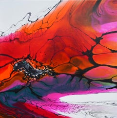 Raggiungere il sole, pittura astratta