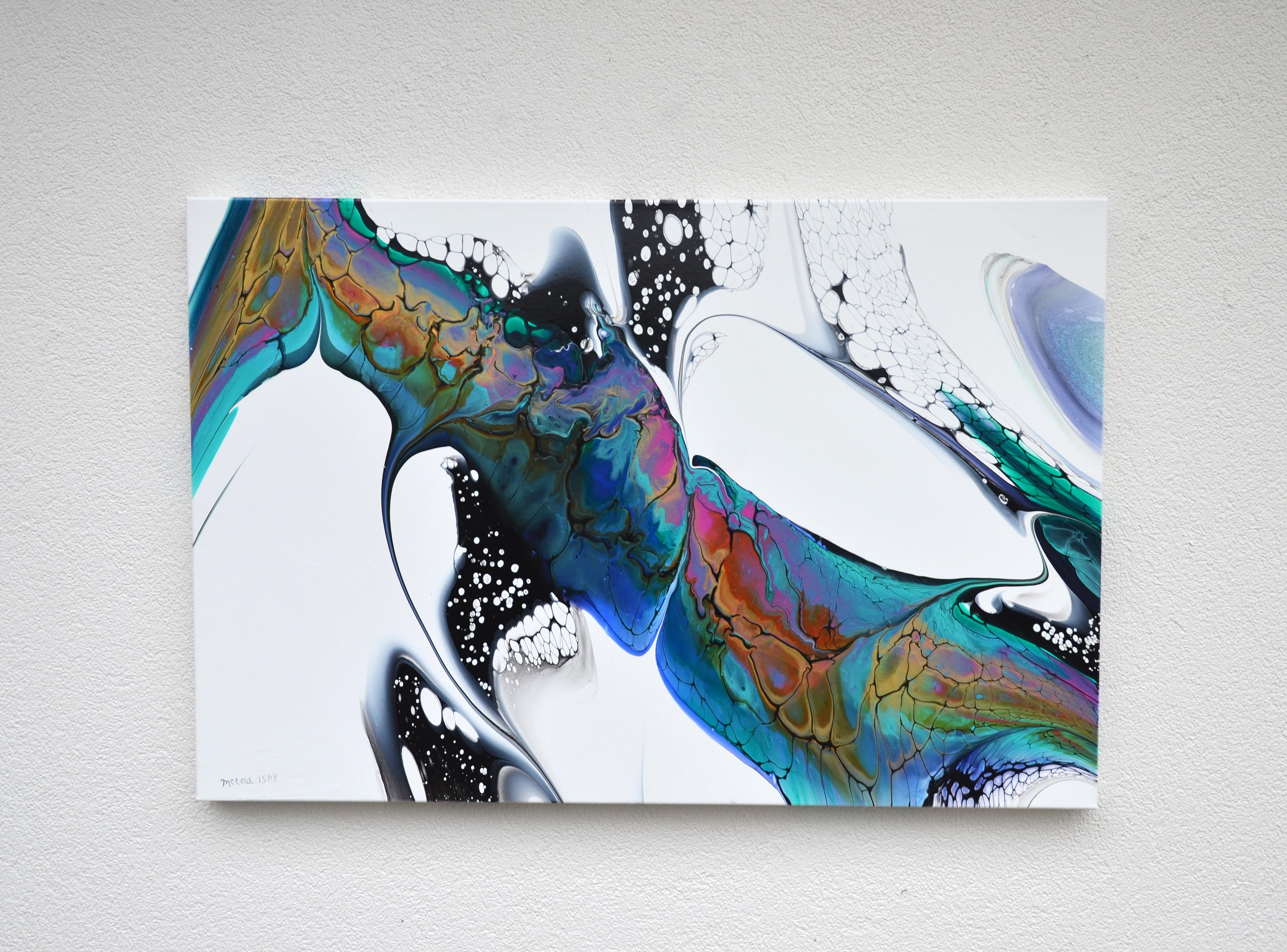 Reconnect, Abstract Painting For Sale 3