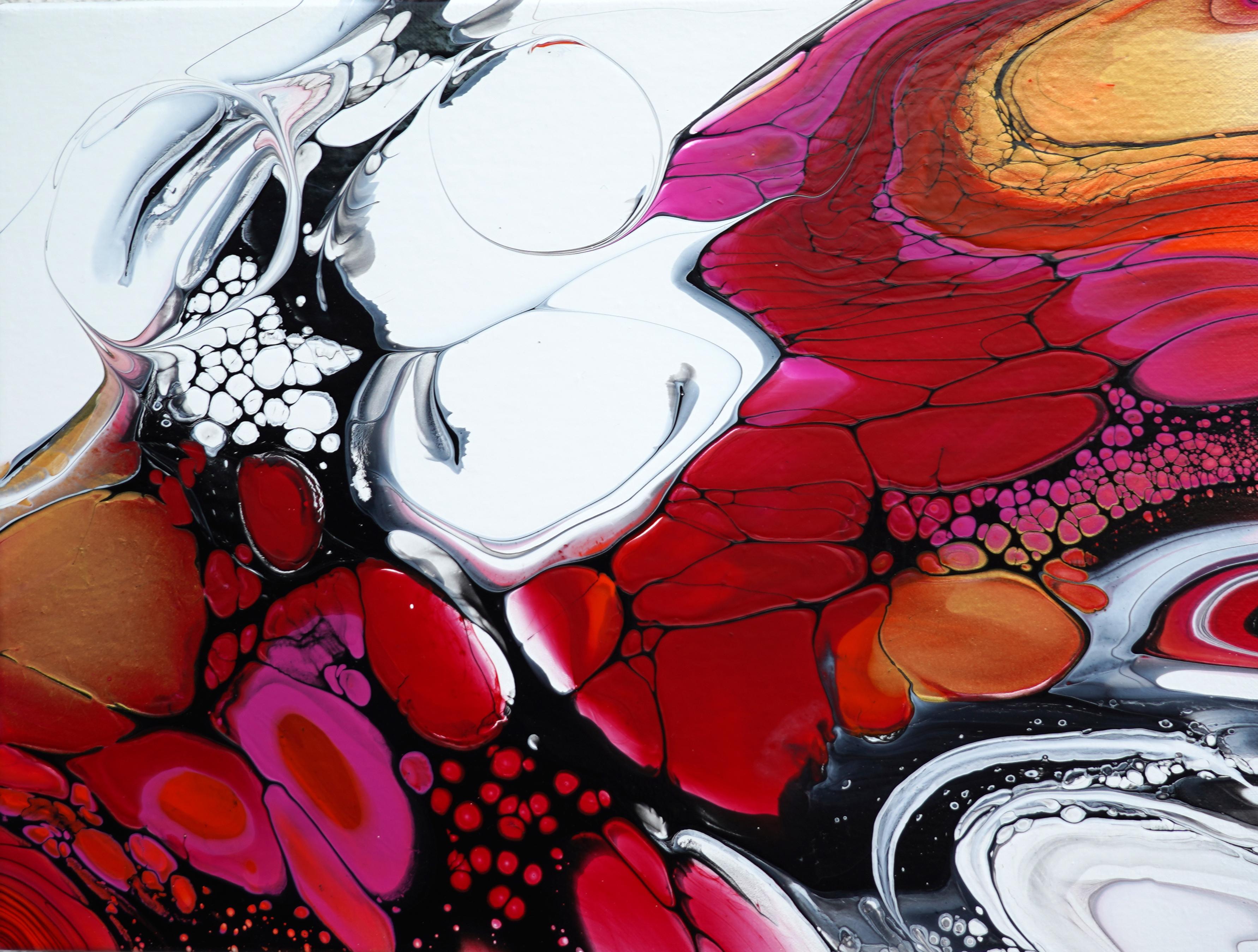 Abstract Painting di Linda McCord - Anello intorno, pittura astratta