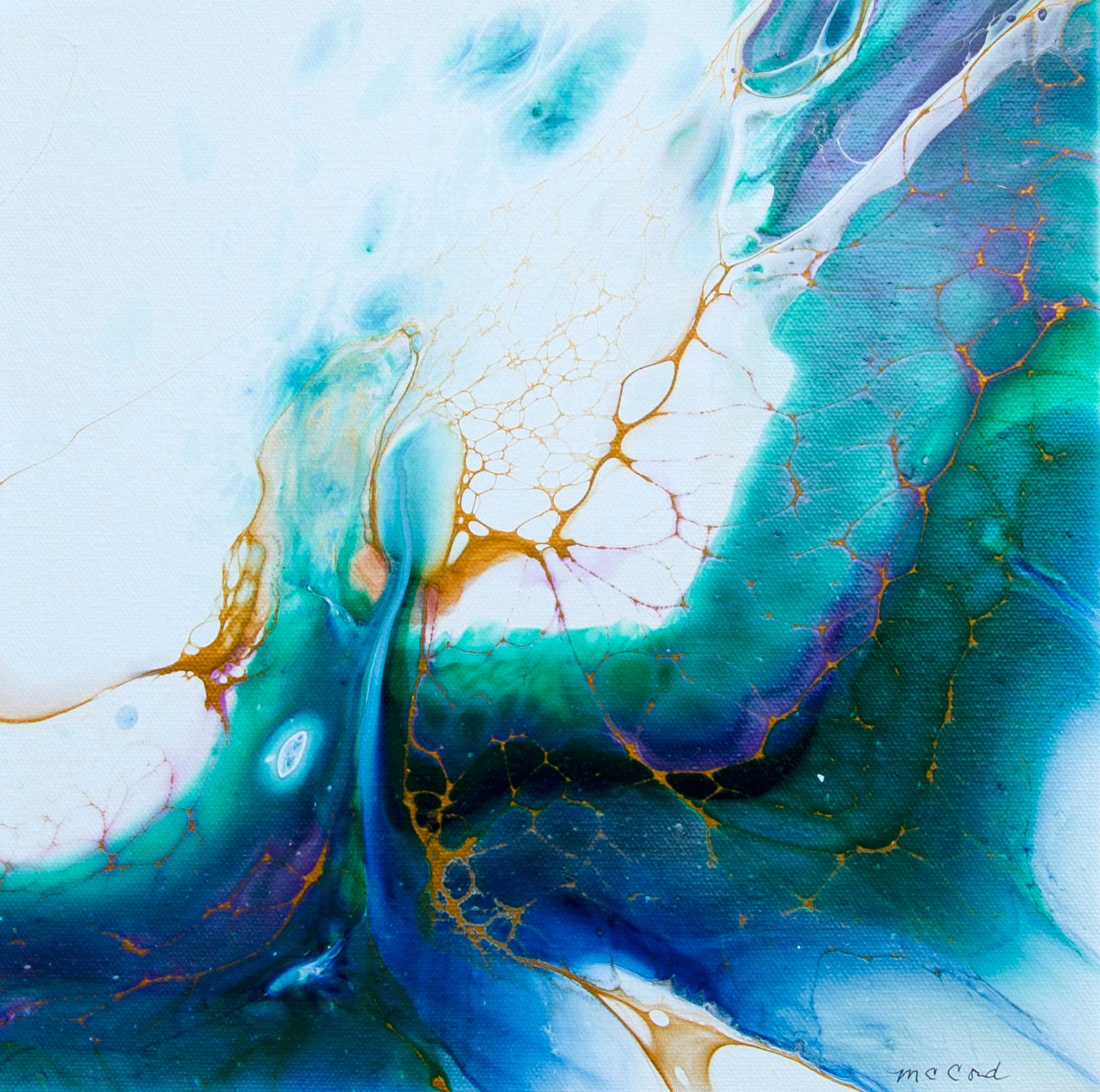 <p>Artist Comments<br>Embracing the mediumâ€™s inherently unpredictable nature, artist Linda McCord allows the color to bloom and interact in ways that feel alive, much like bubbles rising and vanishing in a glass. Grounded in abstraction, the