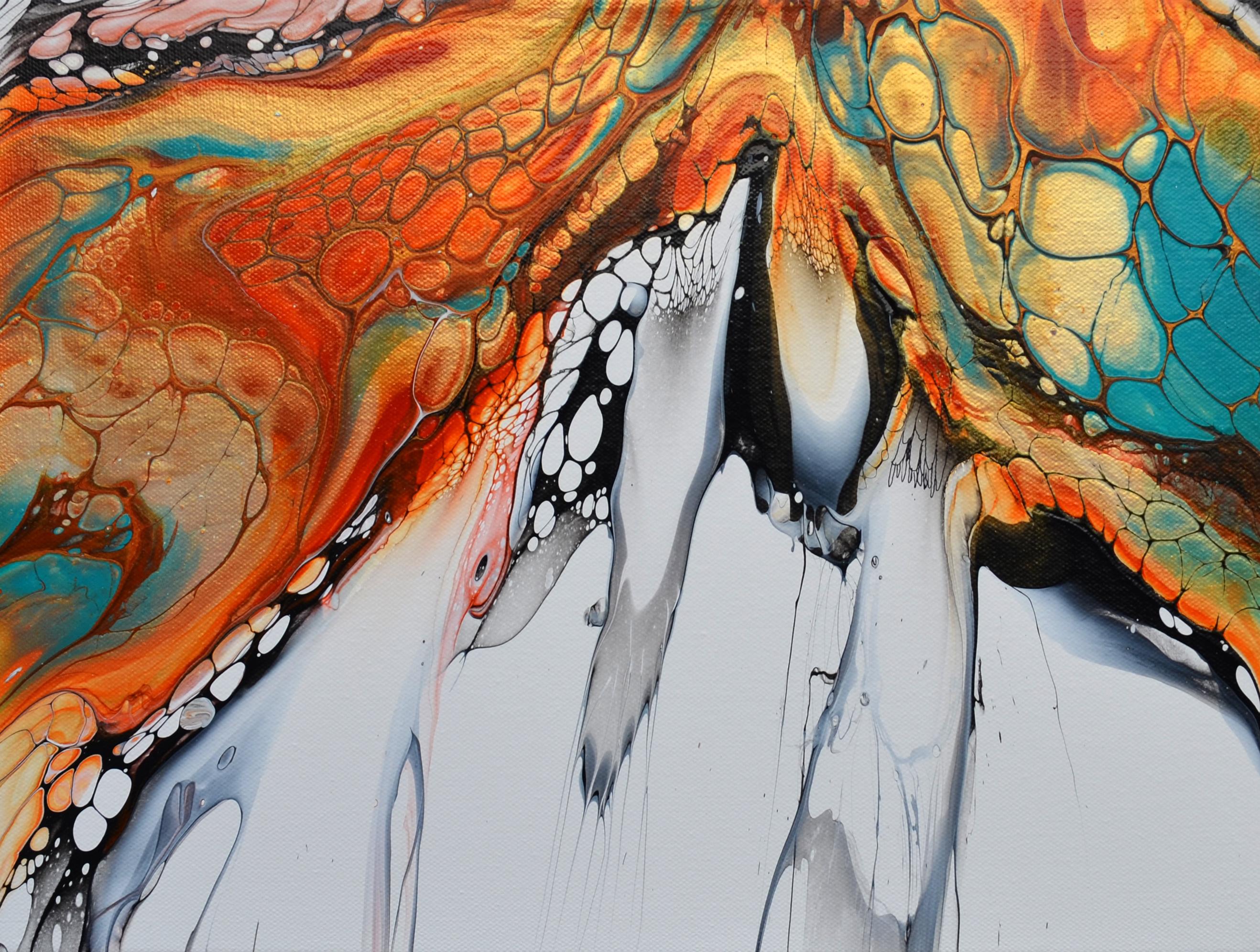 Abstract Painting di Linda McCord - Al riparo, pittura astratta