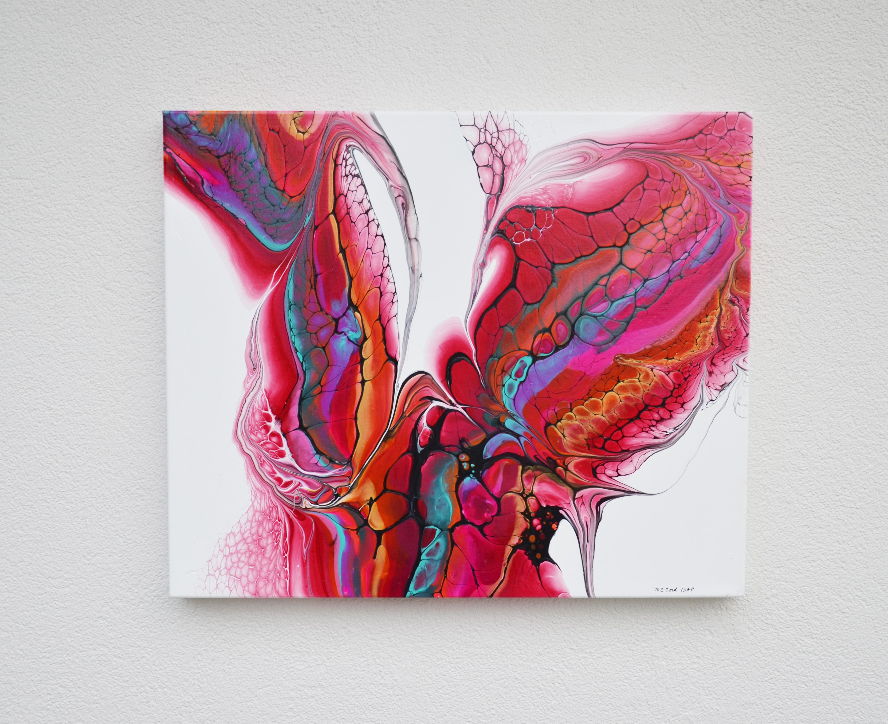 Sparring, Pittura astratta - Painting Astratto di Linda McCord