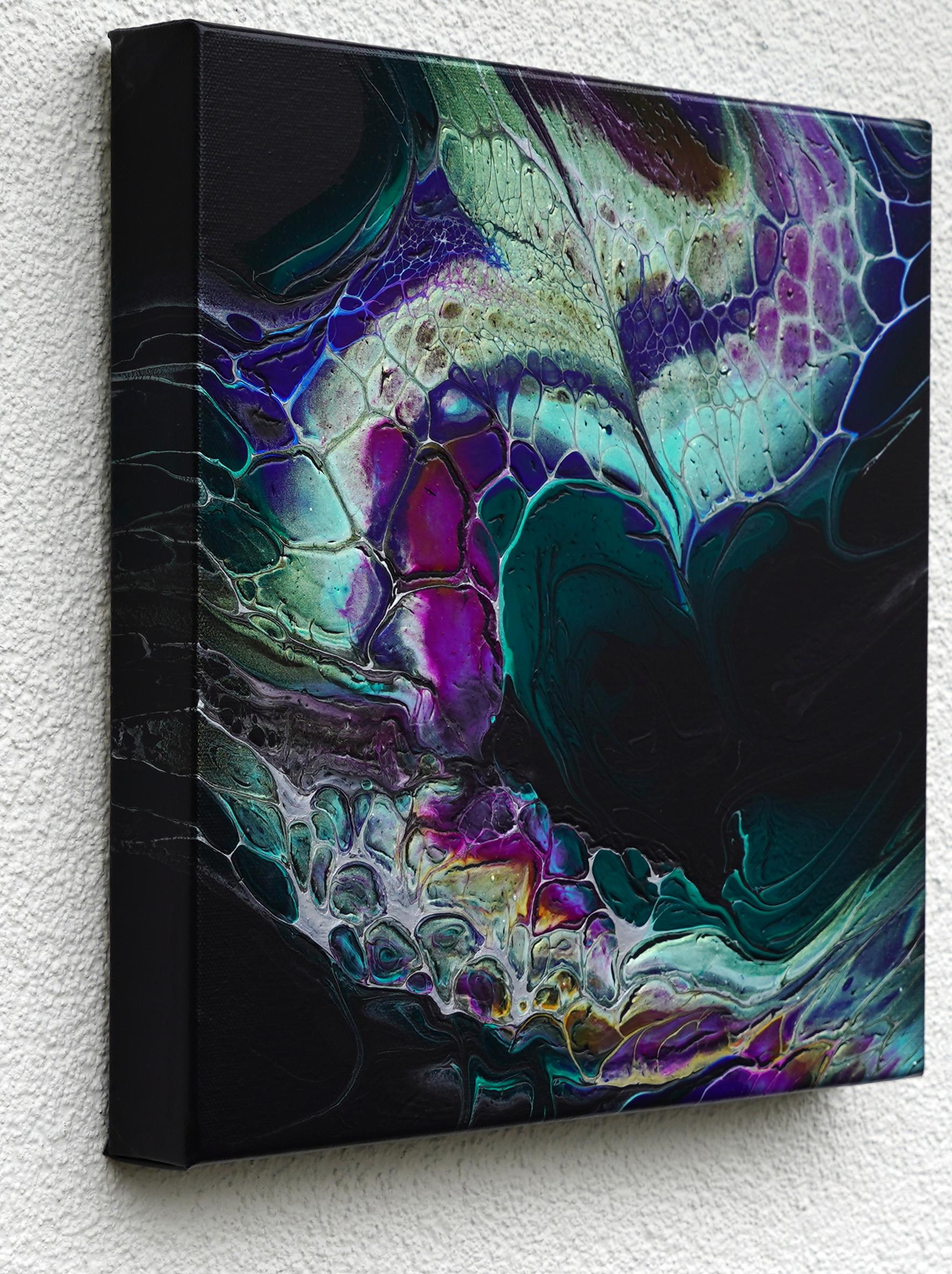 Turnabout, Pittura astratta - Painting di Linda McCord